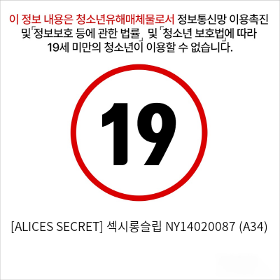 [ALICES SECRET] 섹시롱슬립 NY14020087 (A34)