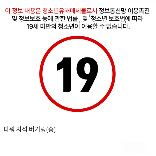 파워 자석 버거링(중)