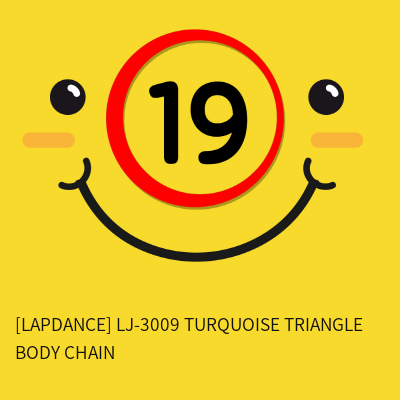 [LAPDANCE] LJ-3009 TURQUOISE TRIANGLE BODY CHAIN